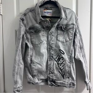 Road Narrows NYC Gray Denim Jacket
